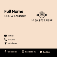 Dog Pet Canine Business Card Design