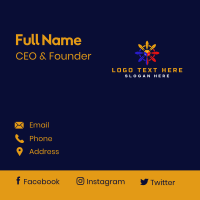 Philippine Flag Sun Business Card Design