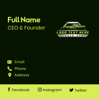 Automotive Garage Detailing Business Card Design