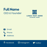 Modern Circle And Square Business Card Design