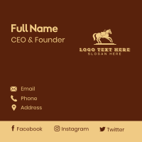 Pony Horse Racing Business Card Design