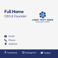 Finance Tech Arrow Company  Business Card Design