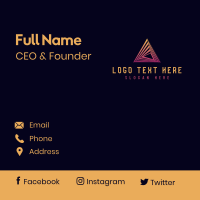 Pyramid Architecture Firm Business Card Design