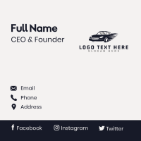 Fast Automobile Car Business Card Design