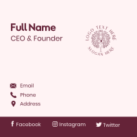 Feminine Beauty Spa Business Card Design