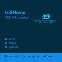 Business Company Double D Business Card Design