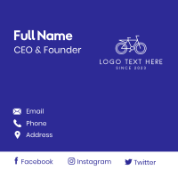 Minimalist Bicycle Business Card Design