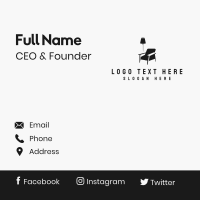 Lighting Furniture Decor Business Card Design