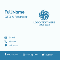 Turbine Propeller Fan  Business Card Design