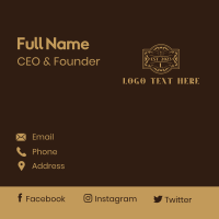 Luxury Fine Dining Restaurant Business Card Design