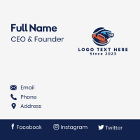 Falcon Football Emblem Business Card Design