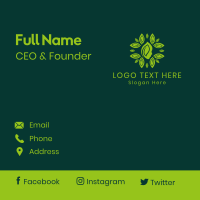 Leaves Face Wellness Business Card Design