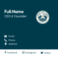 House Forest Landscape Business Card Design