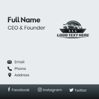 Automobile Detailing Vehicle Business Card Design