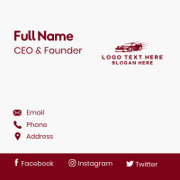 Fast Sports Car  Business Card Design