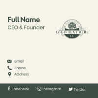 Horticulture Tree Planting Business Card Design