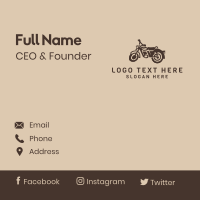 Vintage Motorcycle Business Card Design