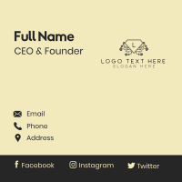 Floral Diamond Jewelry Business Card Design