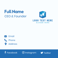 Cyberspace Cube Programmer Business Card Design