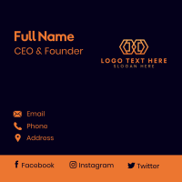 Geometric Startup Business  Business Card Design