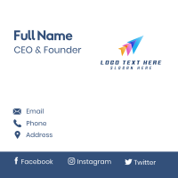 Plane Delivery Logistics Business Card Design