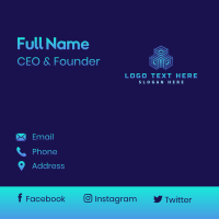 Computer Software Cube Business Card Design