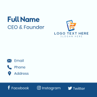 Ecommerce Shopping Cart Business Card Design