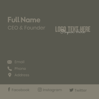 Stylish Business Wordmark Business Card Design