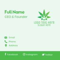 Medicinal Marijuana Leaf Business Card Design