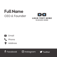 Pillow Glasses Business Card Design