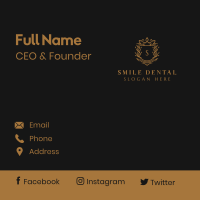 Crown Shield Royalty Business Card Design