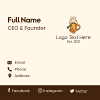 Beer Foam Pub Business Card Design