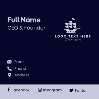 Galleon Maritime Sailing Business Card Design