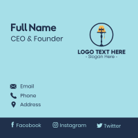 Lamp Furniture Business Card Design