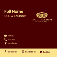 Luxury Deluxe Ornament Business Card Design