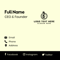 Spartan Knight Helmet  Business Card Design