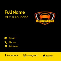 Automotive Car Garage Business Card Design