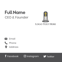 Cross Pedestal Business Card Design