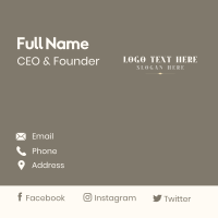 Elegant Luxury Wordmark Business Card Design