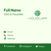 Leaf Nature Vegetation Business Card Design