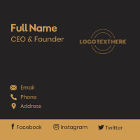 Creative Business Wordmark Business Card Design