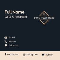 Luxury Jewel Wordmark Business Card Design