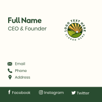 Farm Countryside Field Business Card Design