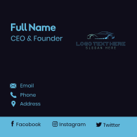 Automotive Racing Garage Business Card Design