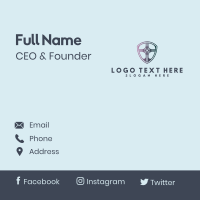 Ministry Cross Shield Business Card | BrandCrowd Business Card Maker