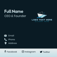 Computer Laptop Tech Business Card Design