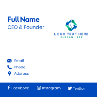 Tech App Software Business Card Design