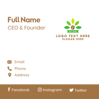 Coffee Plant Business Card Design