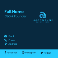 Creative Startup Business Letter A Business Card Design