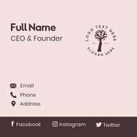 Female Healthy Tree Business Card Brandcrowd Business Card Maker 9536